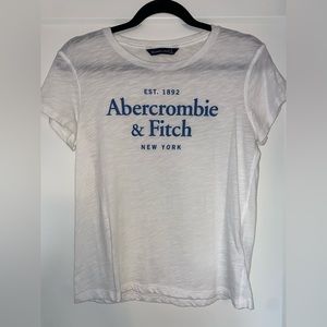 Abercrombie & Fitch Soft White Short Sleeve Tee